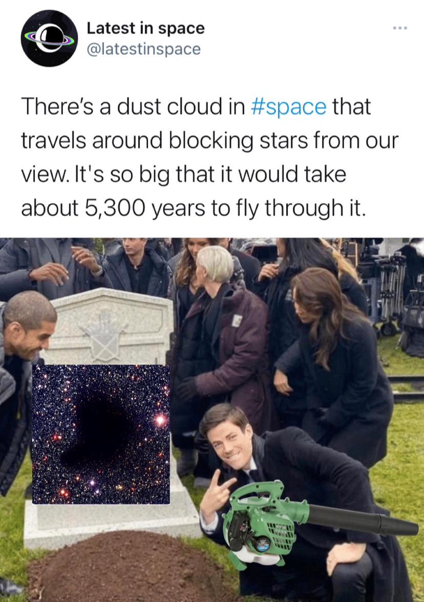 Cosmic Dust Vs Garden Tool