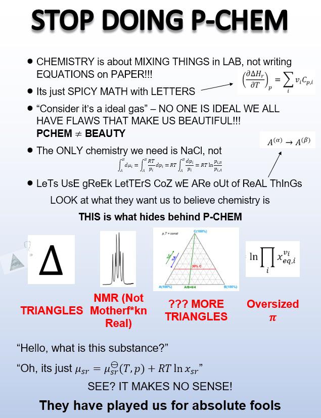 The P-Chem Betrayal: When Chemistry Becomes Math's Evil Twin