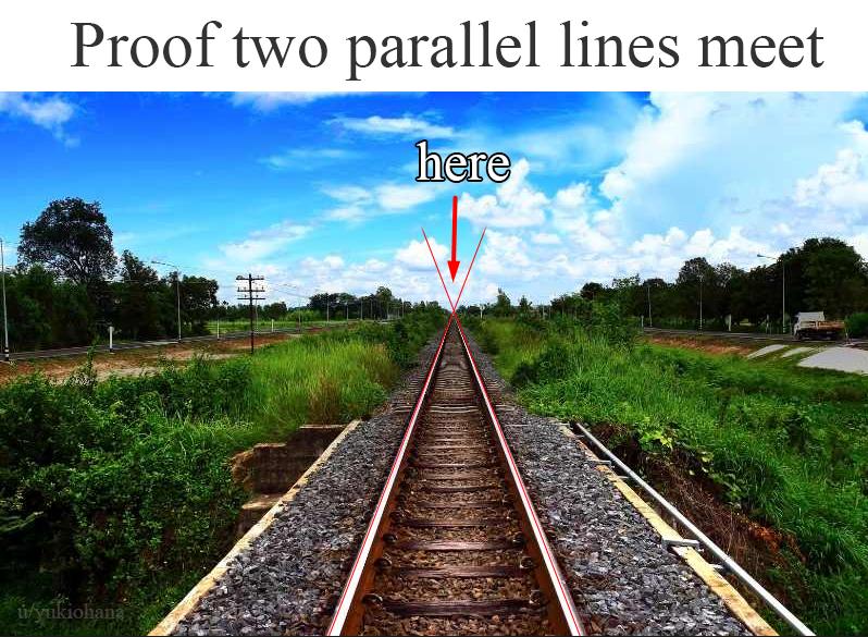 Proof Two Parallel Lines Meet