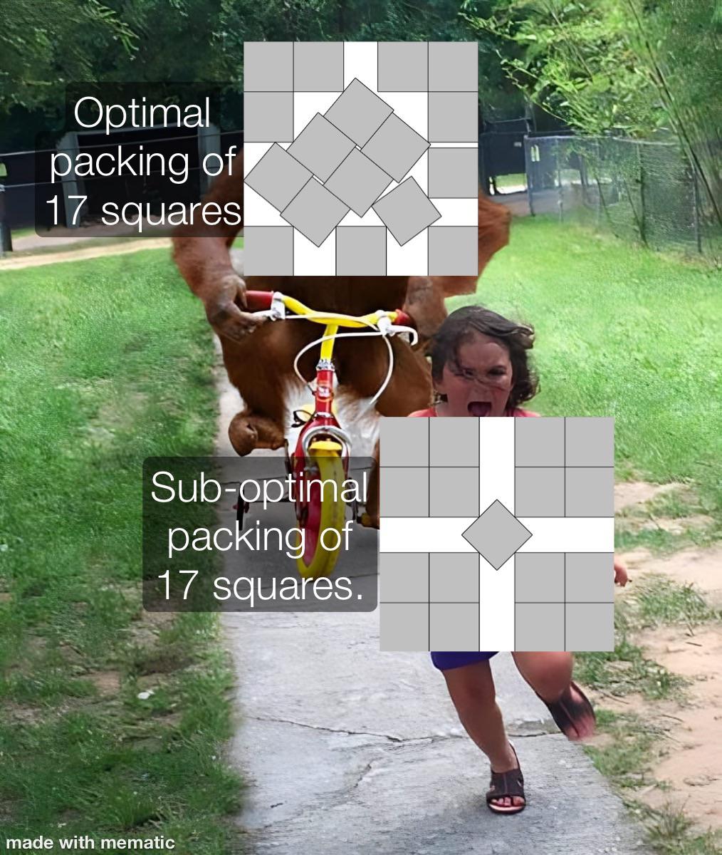 Dread It, Run From It, Optimal Packing Arrives All The Same