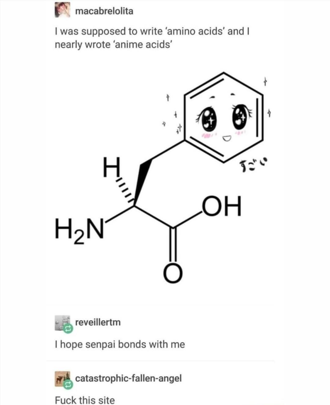 When Your Amino Acids Are Kawaii As Heck