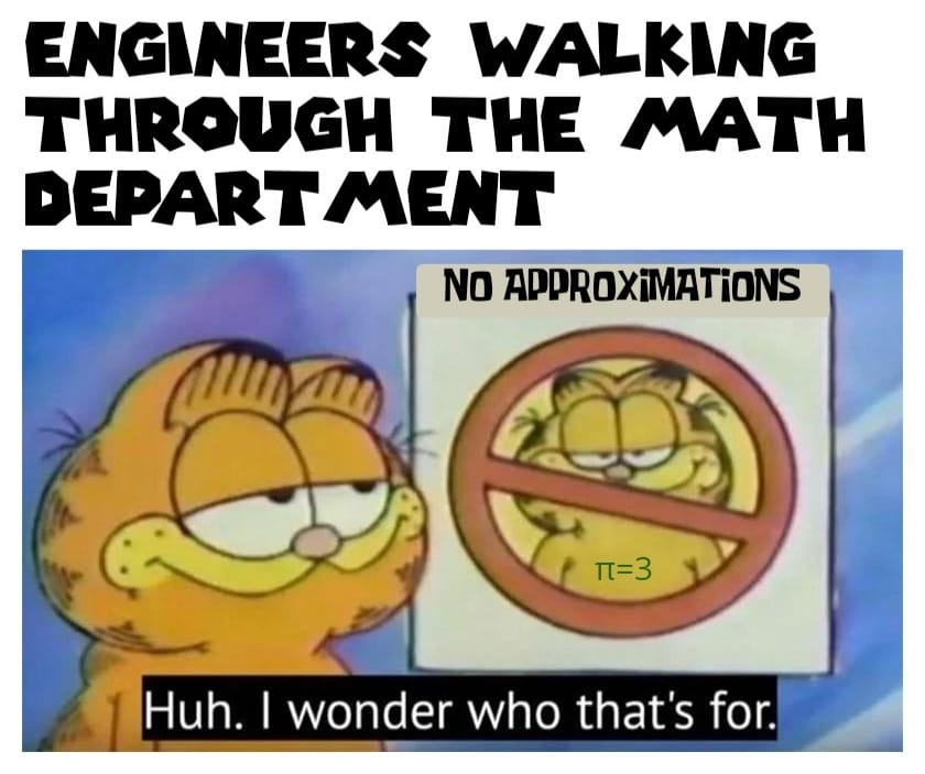 Engineers Walking Through The Math Department