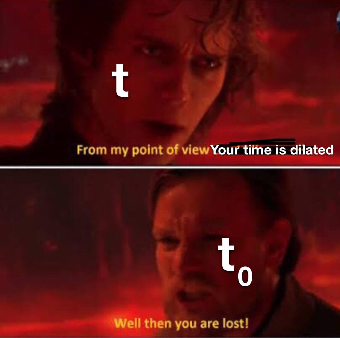 From My Point Of View, Your Time Is Dilated