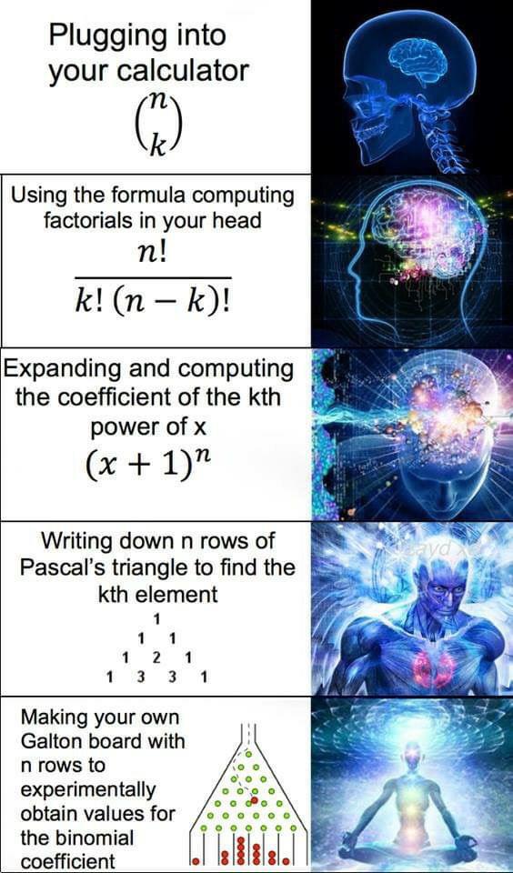 Math Enlightenment: The Five Stages Of Binomial Coefficient Mastery