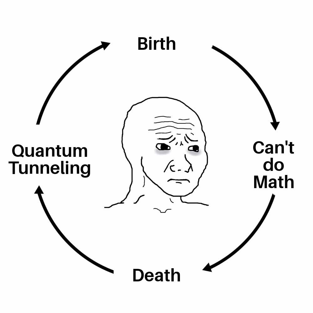 The Quantum Life Cycle Of Math-Challenged Souls