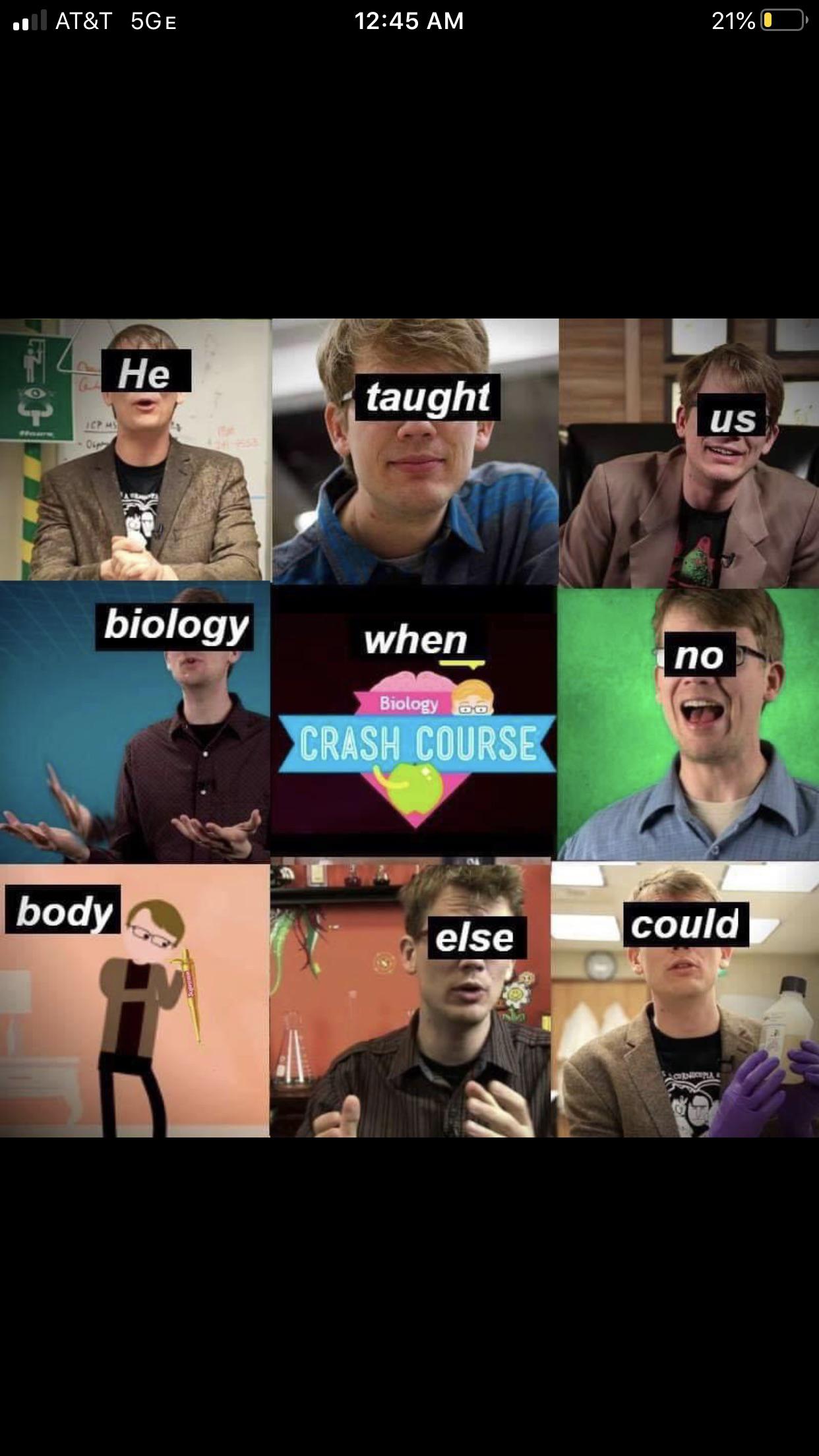 Crash Course: The Only Biology We Know