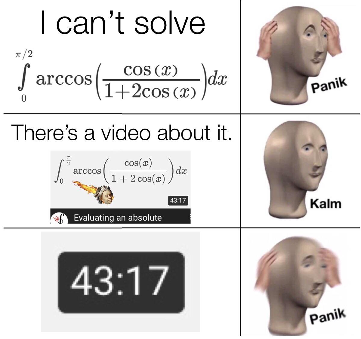 The Three Stages Of Calculus Grief