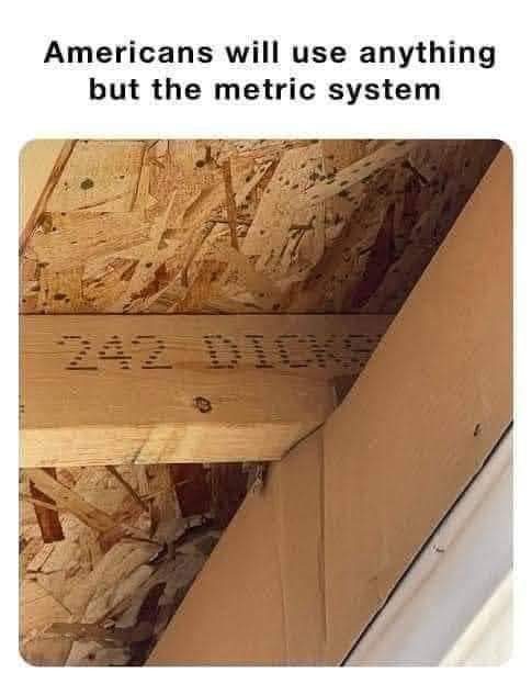 Americans Will Use Anything But The Metric System