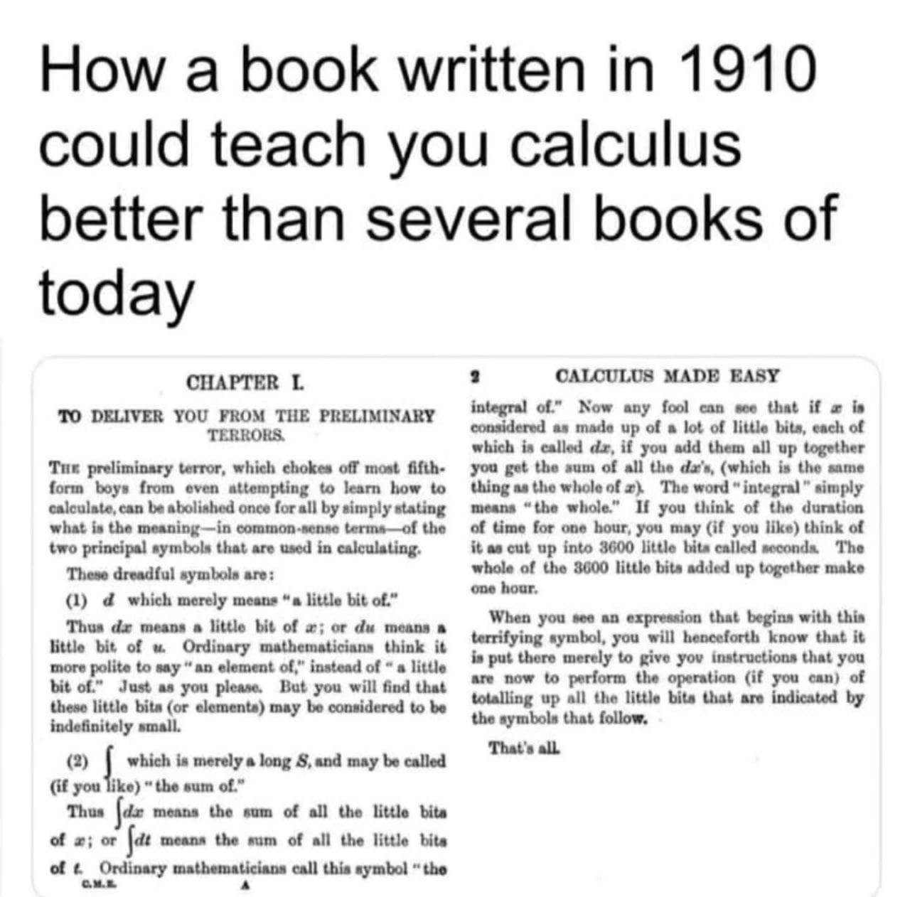 The Lost Art Of Calculus Explanation