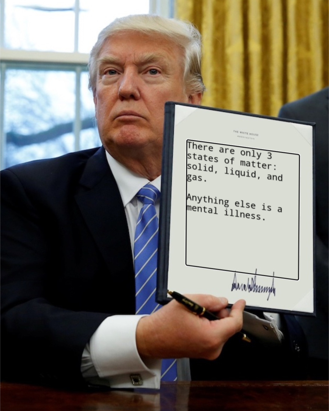Trump Signs Executive Order Against Physics