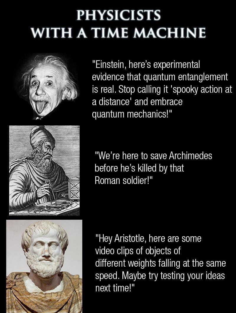Physicists With A Time Machine
