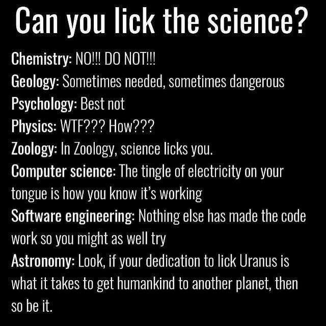 Can You Lick The Science?