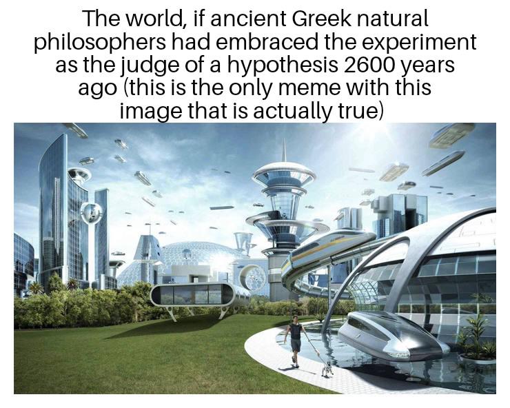 The World If Greeks Had Actually Tested Their Theories