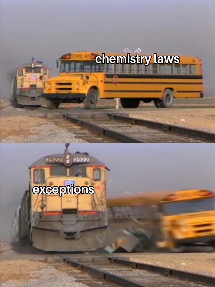 Chemistry Laws Vs. Exceptions