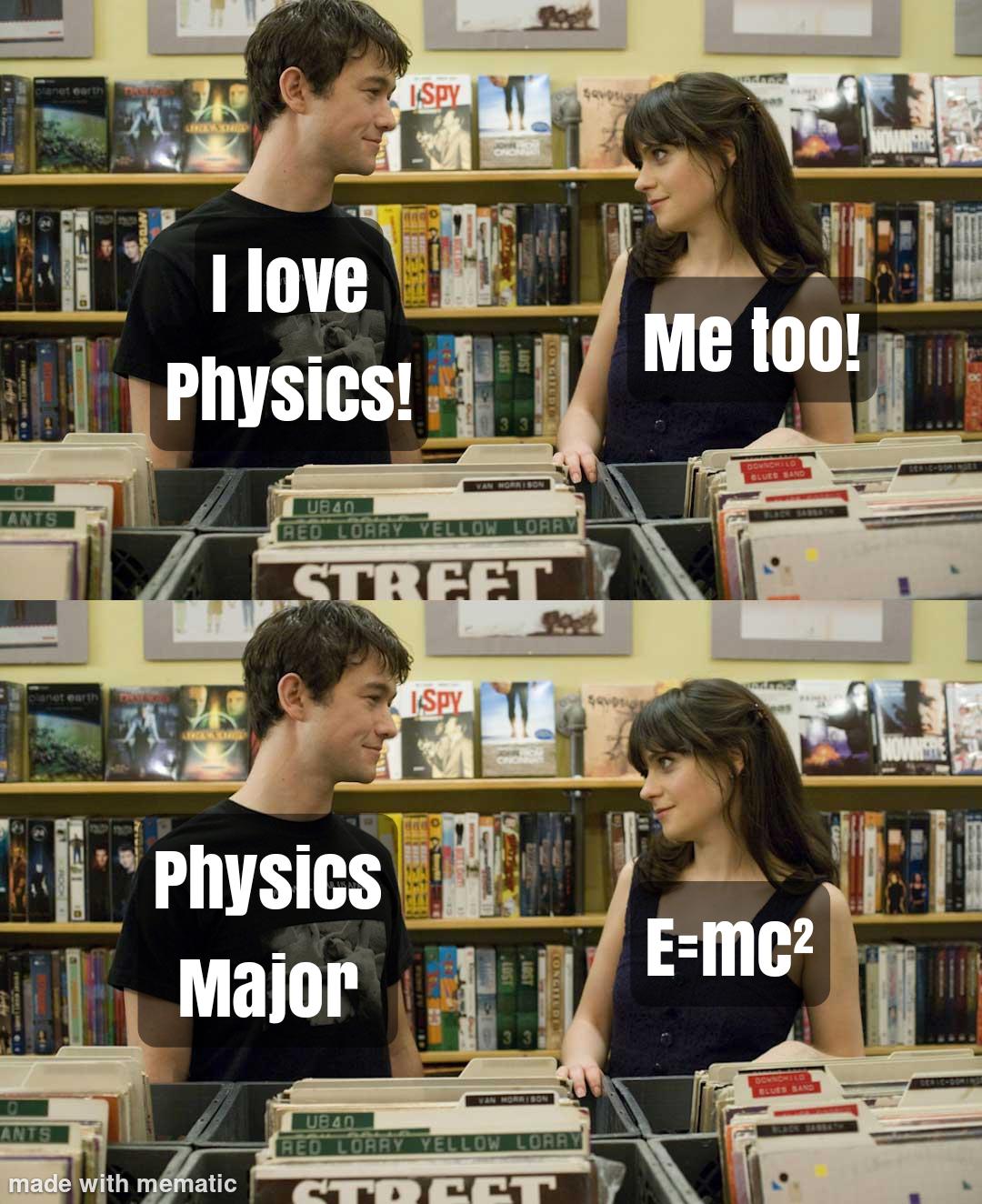 Physics Flirtation Fails
