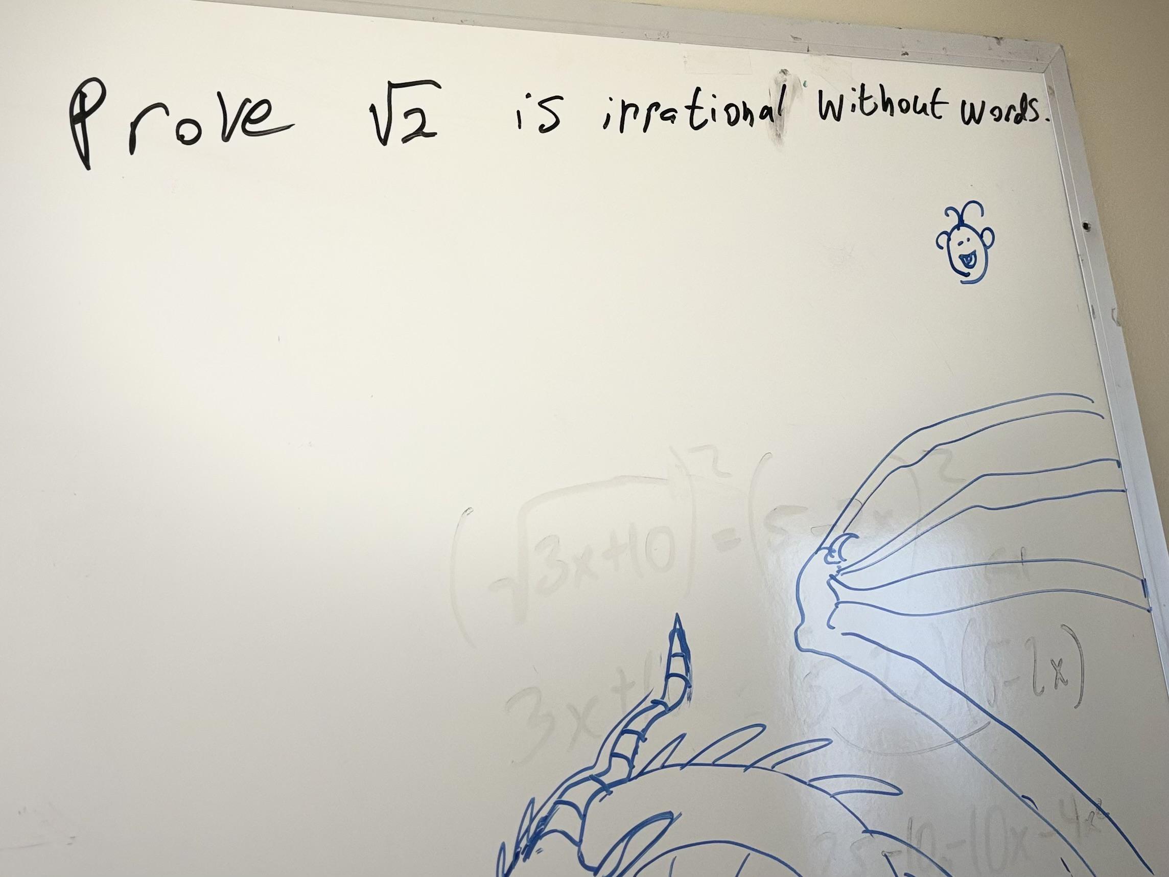 Prove √2 Is Irrational Without Words