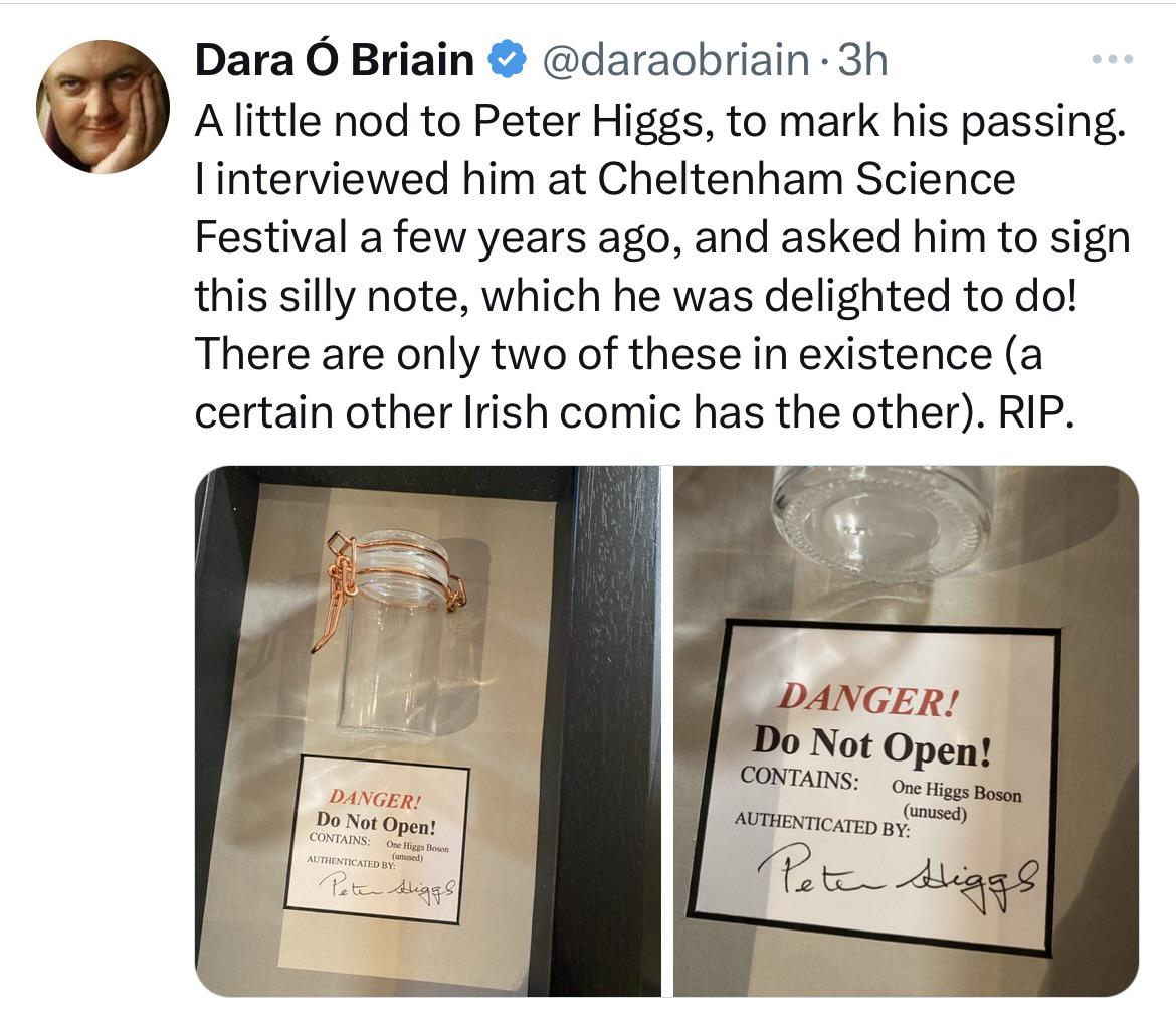 One Careful Owner: The Higgs Boson In A Jar
