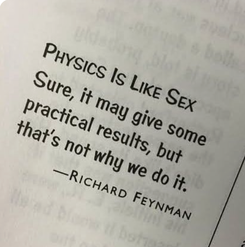 Physics Is Like Sex