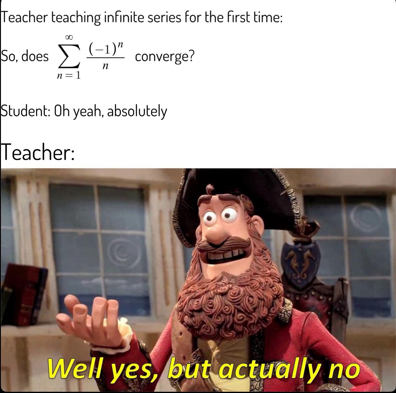 Well Yes, But Actually No Convergence