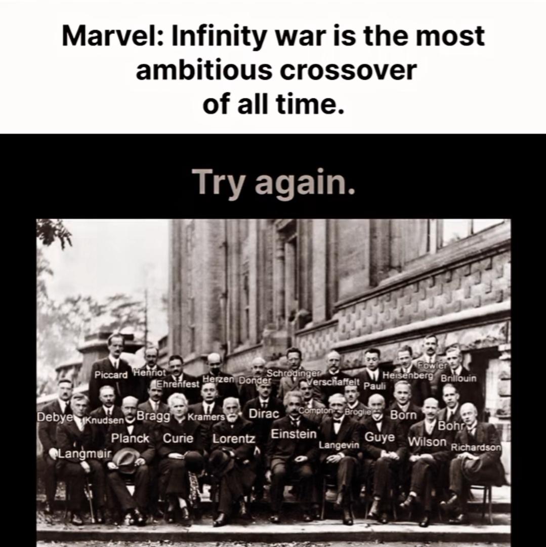 The Ultimate Scientific Crossover Event