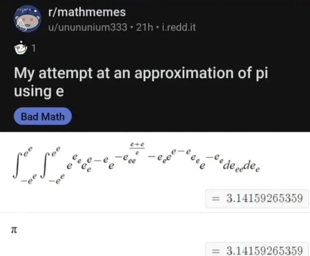 The E-to-Pi Mathematical Abomination