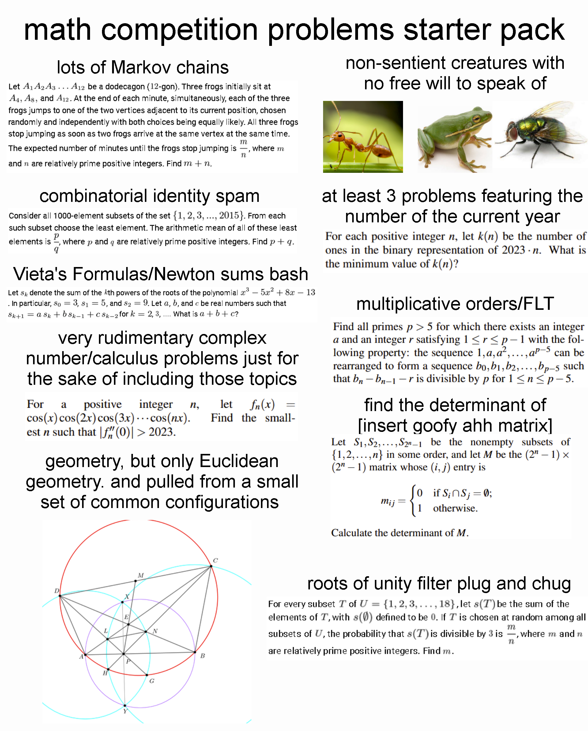 Math Competition Problems Starter Pack