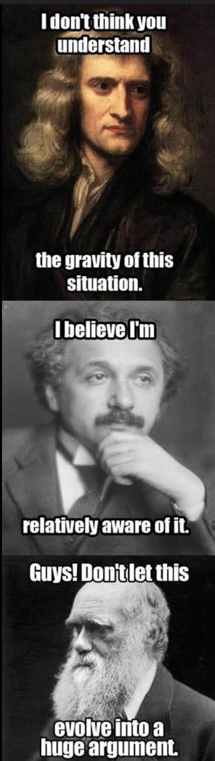 When Scientific Legends Drop Puns