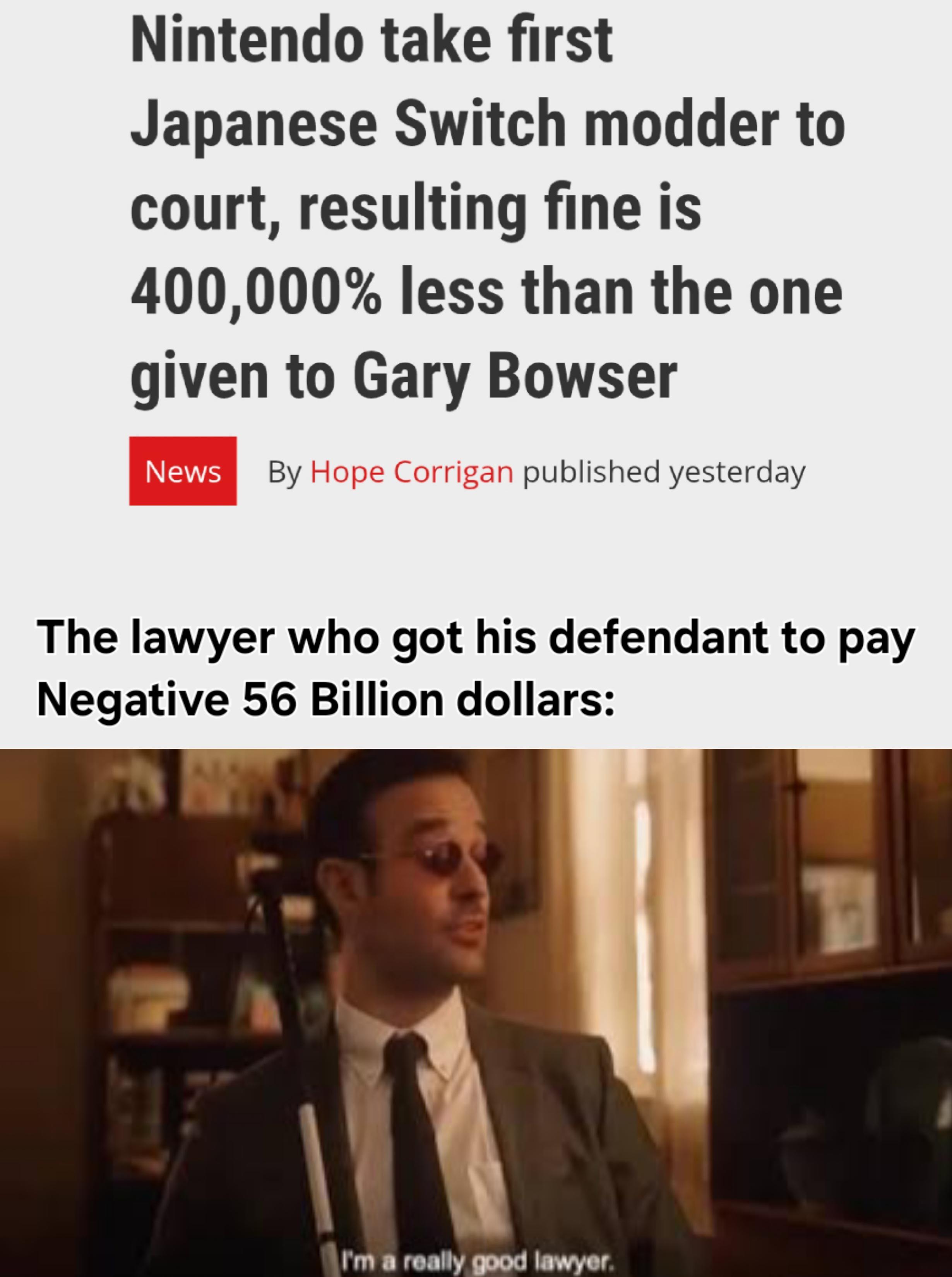 When Math And Law Collide: The Negative Fine Paradox