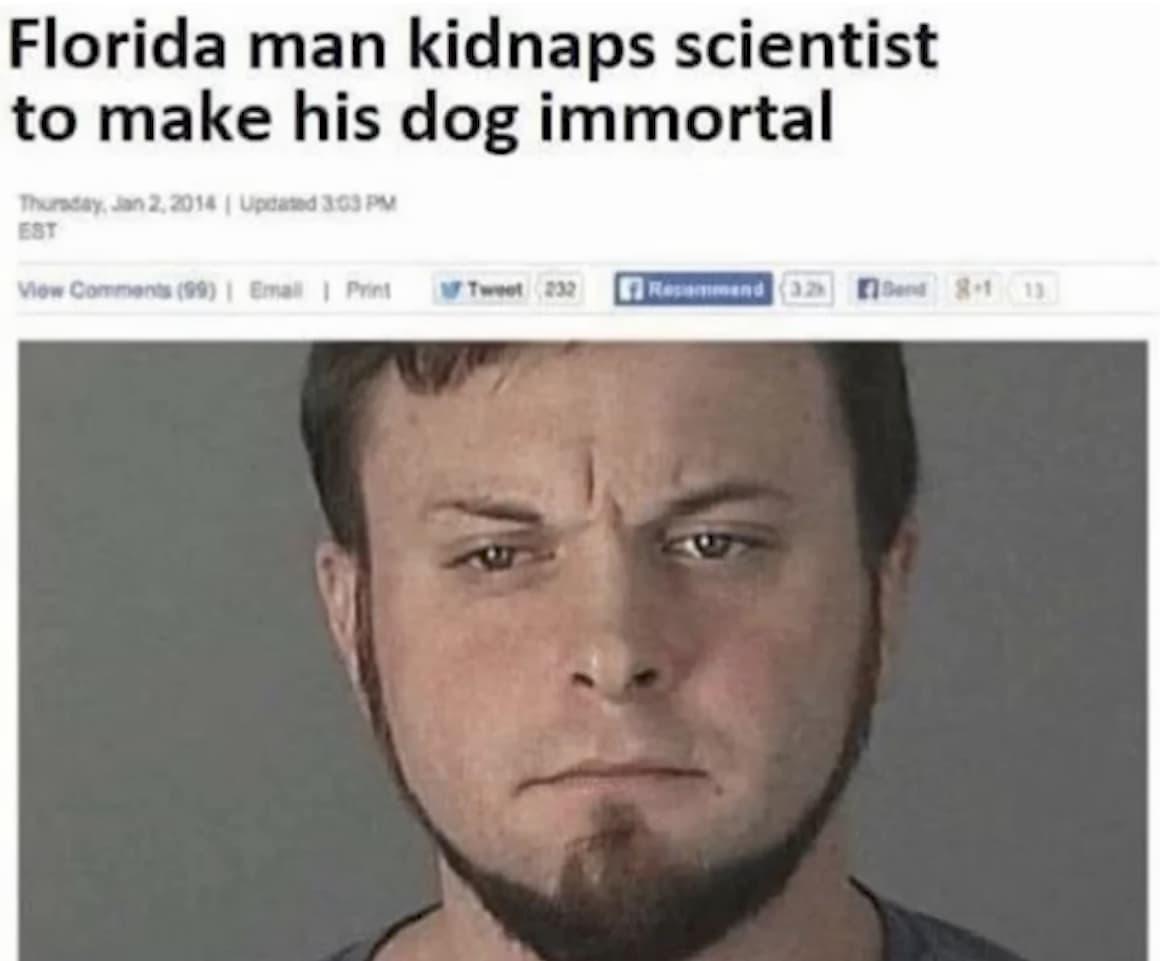 Florida Man's Guide To Immortality Research