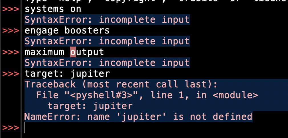 Houston, We Have A Syntax Problem