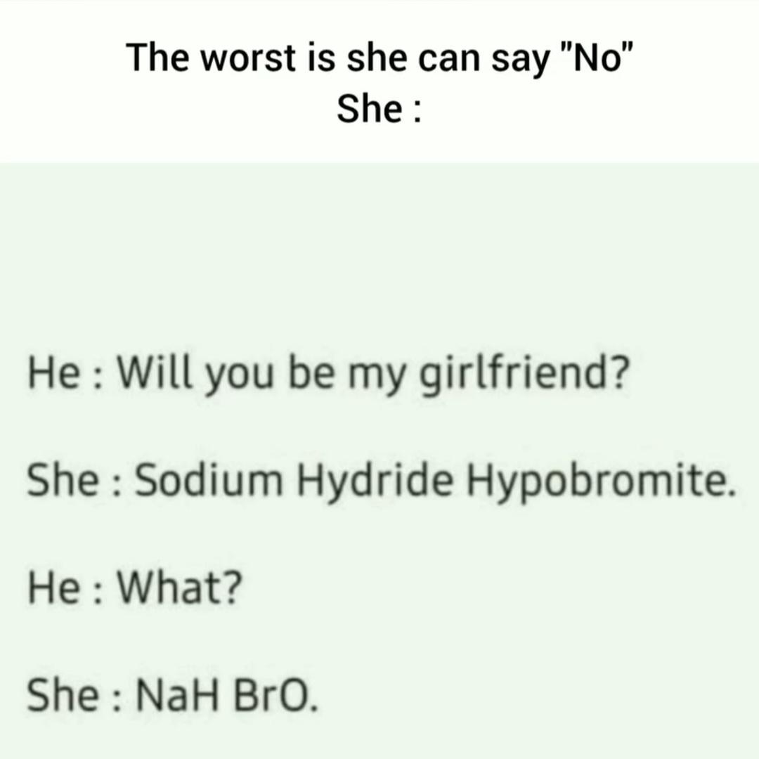 Chemically Friendzoned: NaH BrO