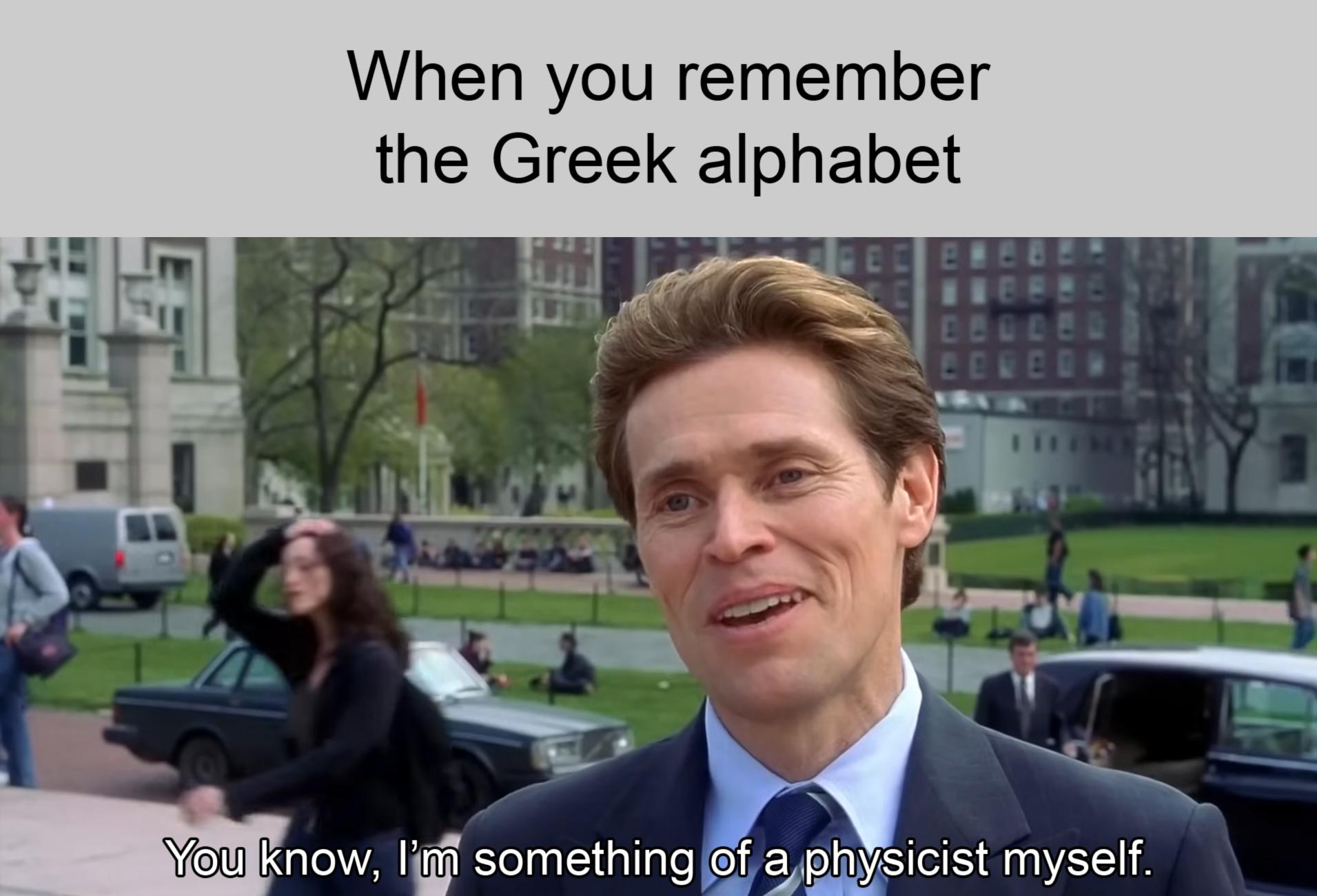 The Greek Alphabet: Physicist's Flex