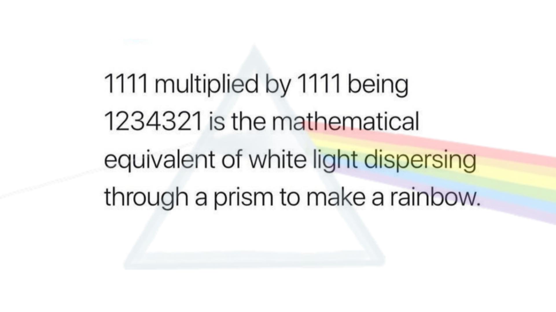 When Math And Light Have A Palindromic Party
