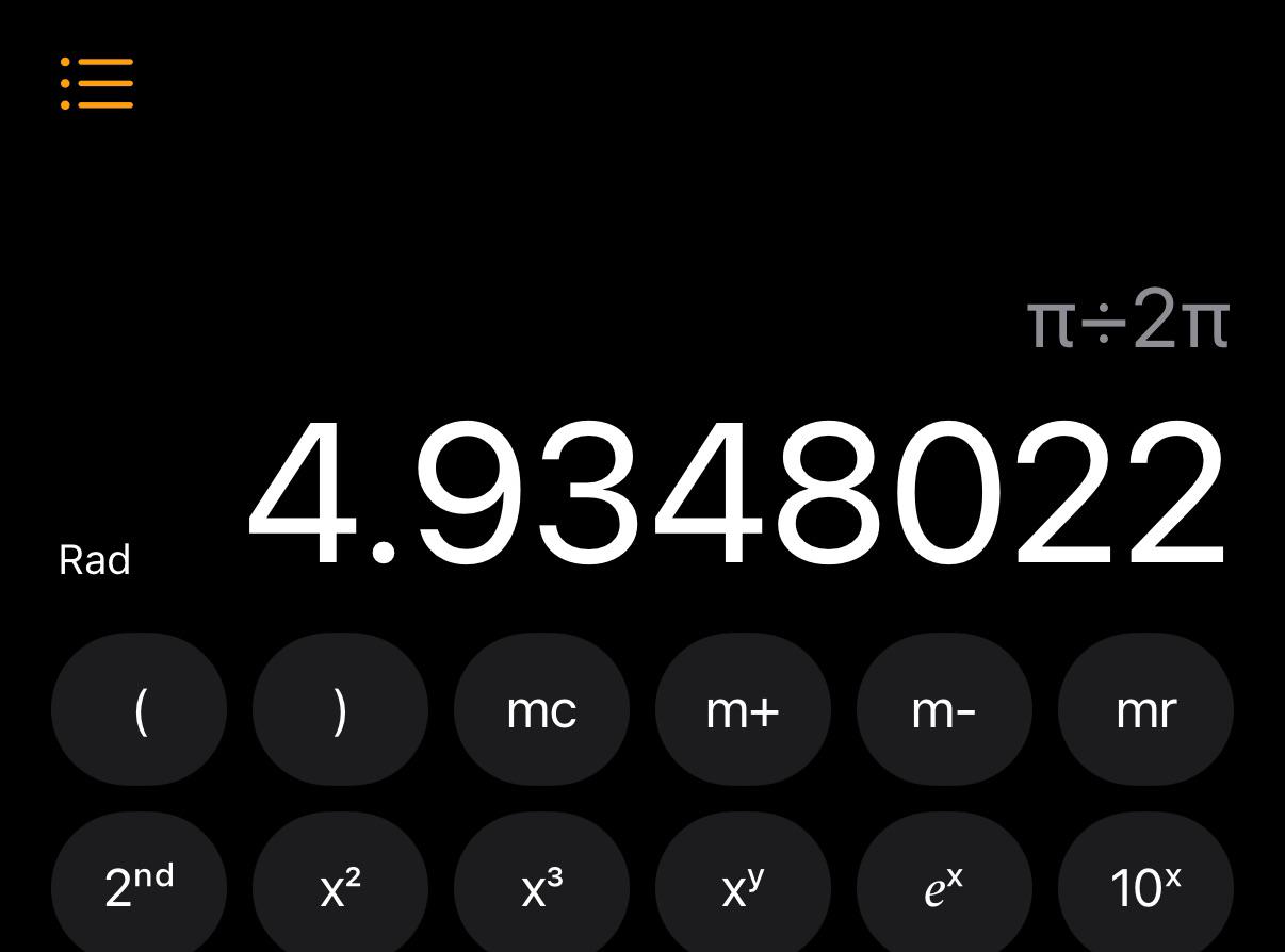 When Pi Divides And Conquers