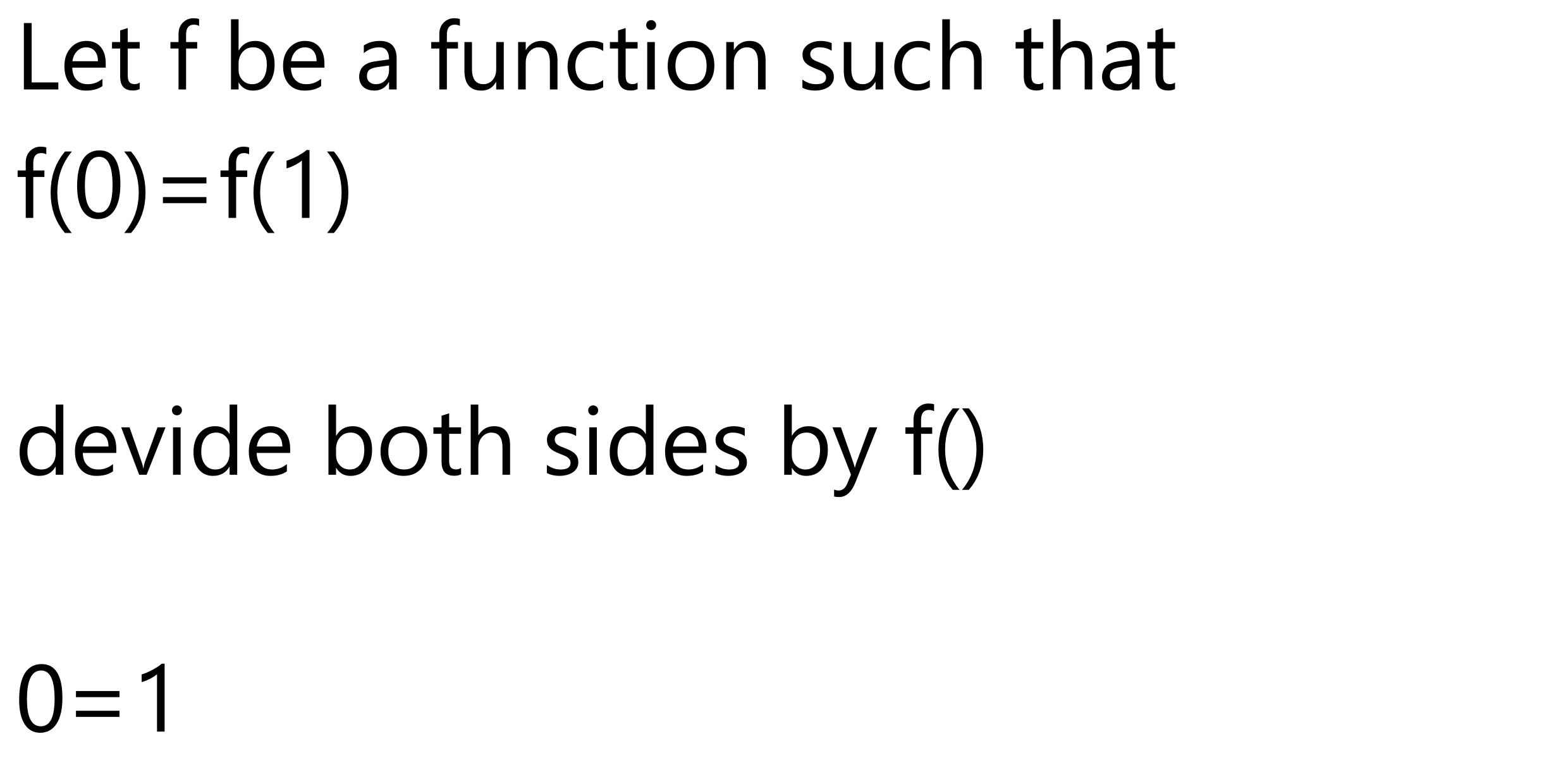 It's Simple Until You Divide By Zero