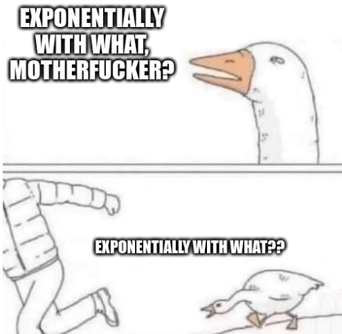 Exponentially With What, Base e?