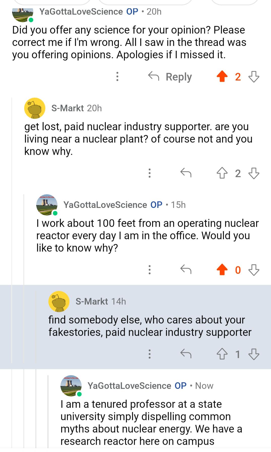 The Science Vs. Opinion Nuclear Showdown