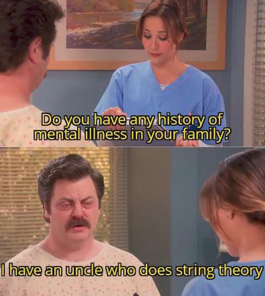 String Theory Or Mental Illness?