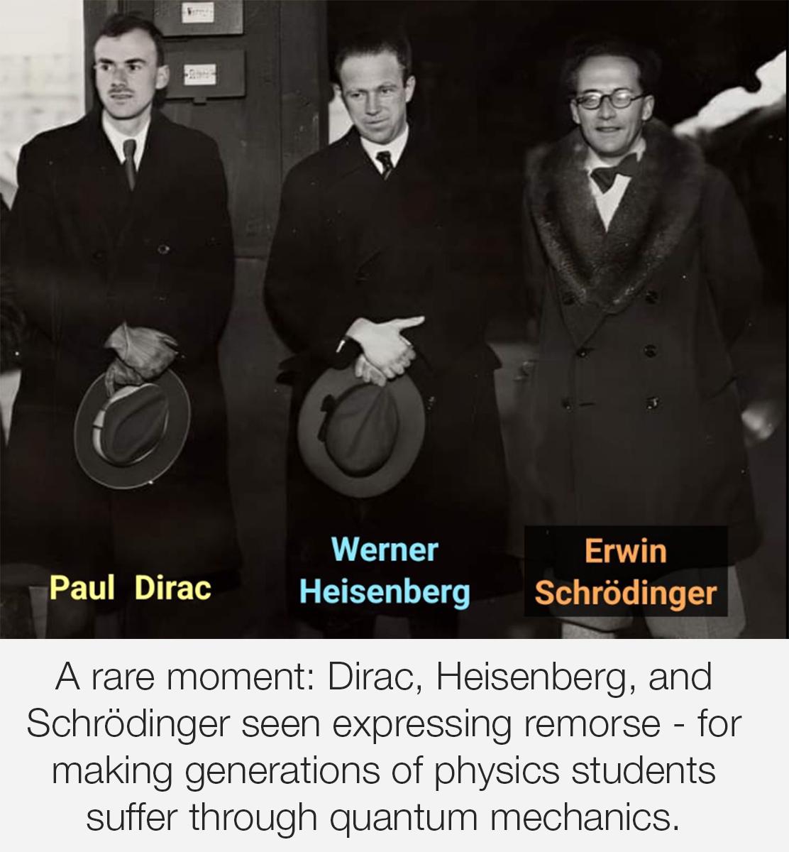 The Quantum Trio's Guilty Conscience