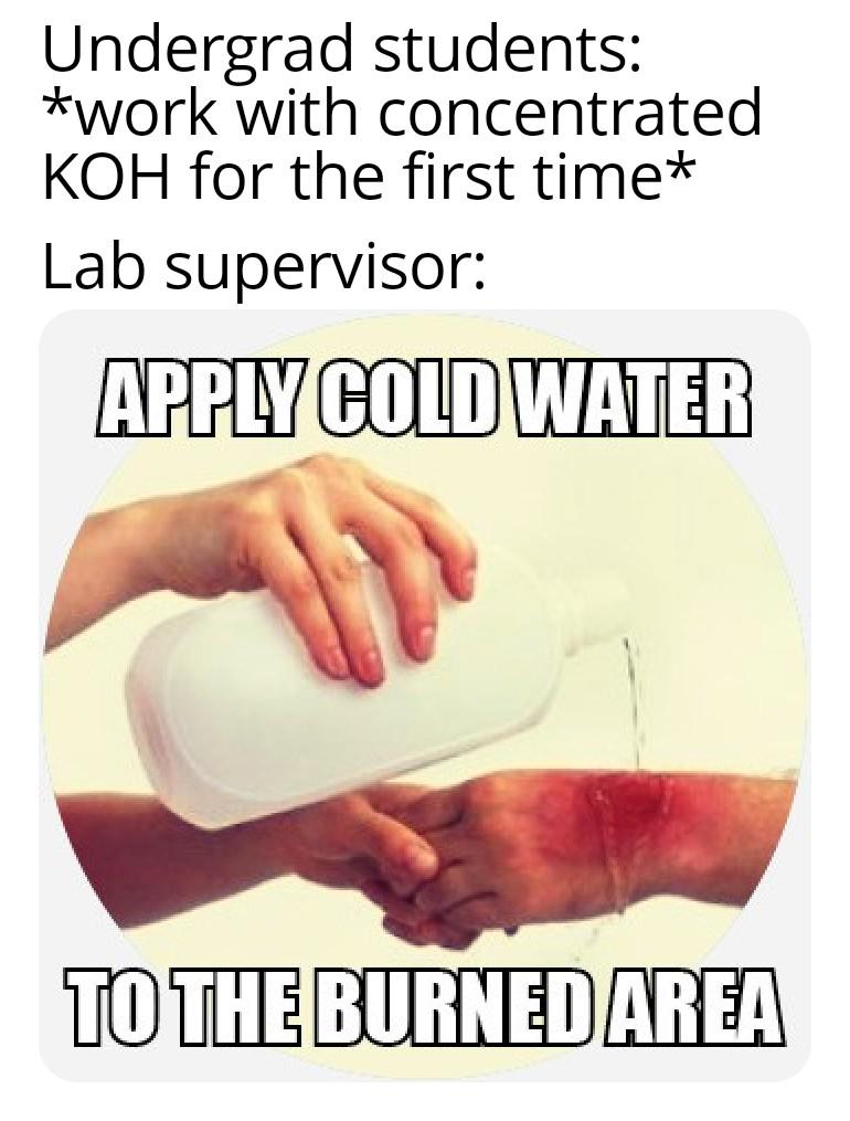 KOH Everywhere: The Chemical Baptism