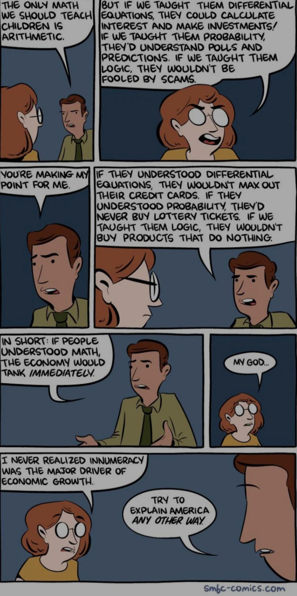 The Economic Value Of Mathematical Ignorance