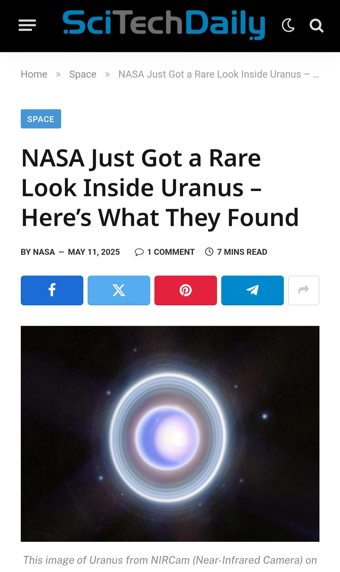 NASA's Unfortunate Uranus Headline
