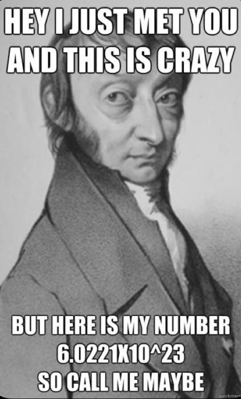 Call Me Avogadro Maybe