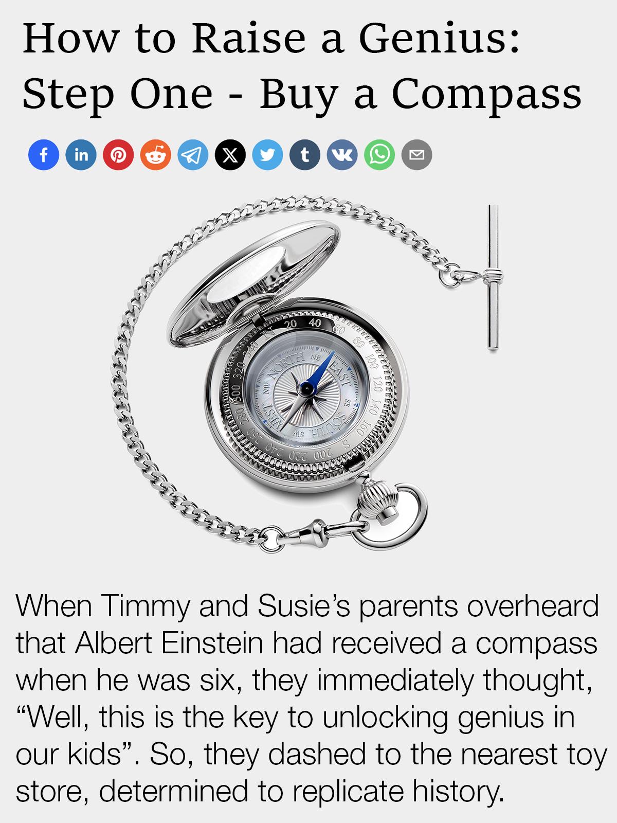 Compass To Genius: Navigation Not Included