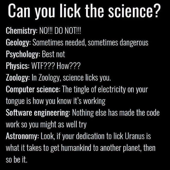 Can You Lick The Science?