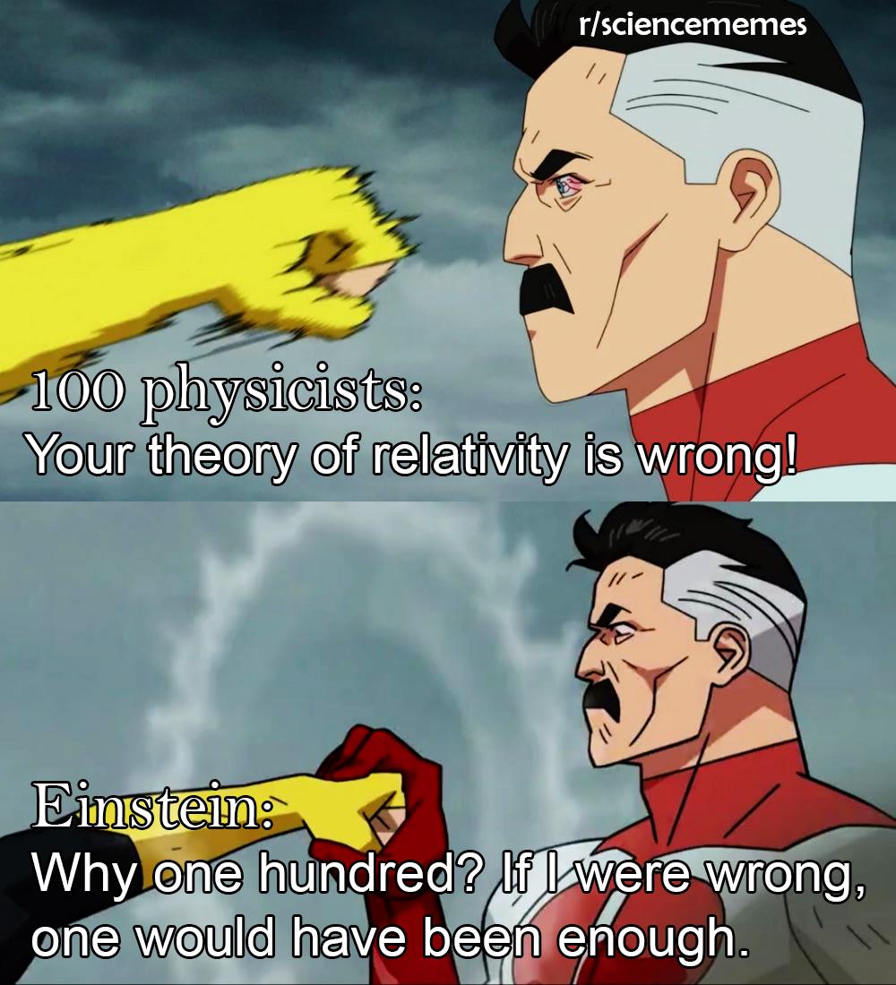 One Einstein Versus A Hundred Critics