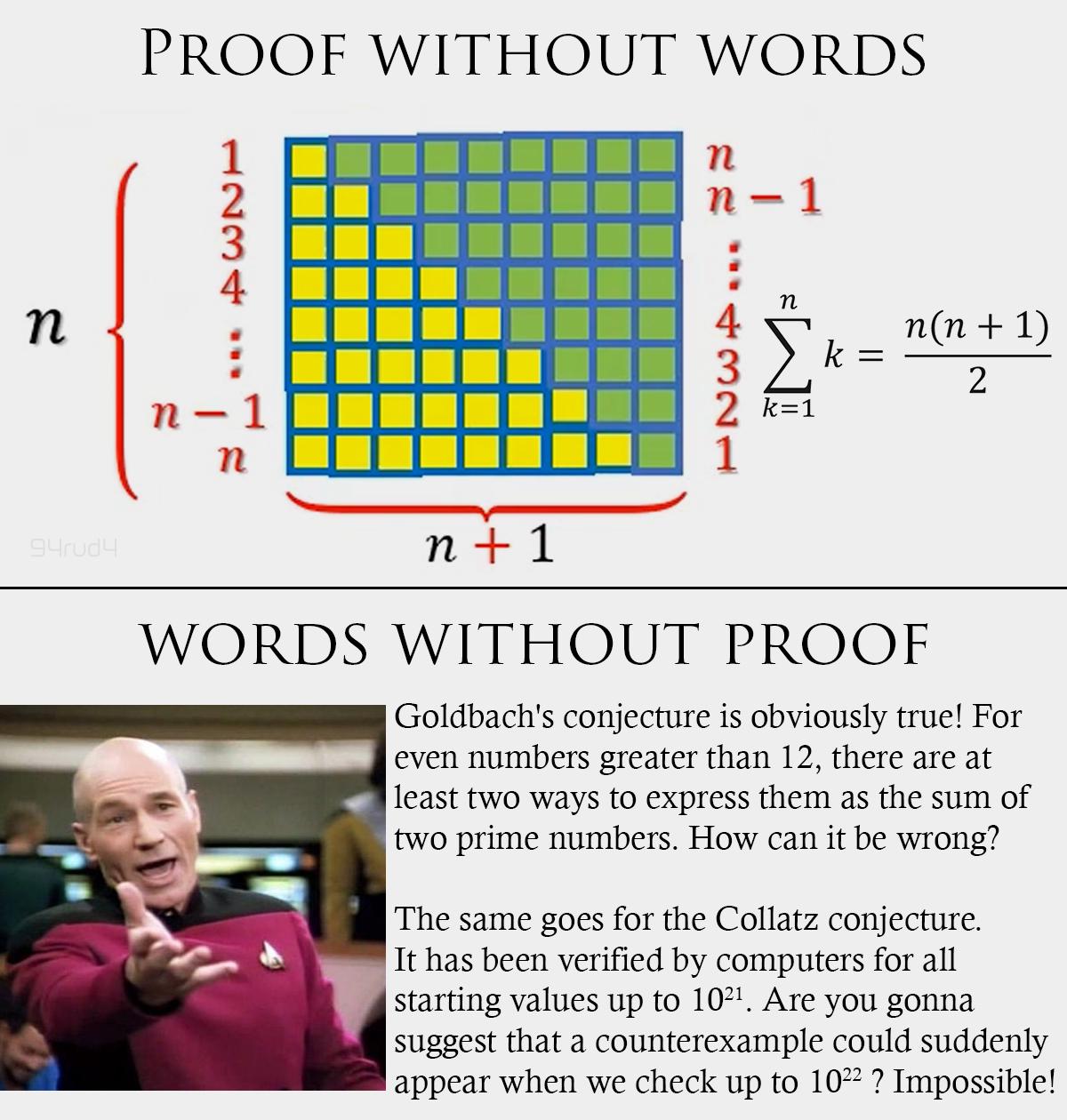 Proof Without Words vs. Words Without Proof