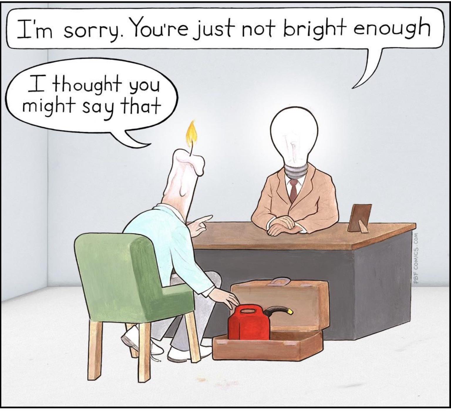 Not Bright Enough For The Job