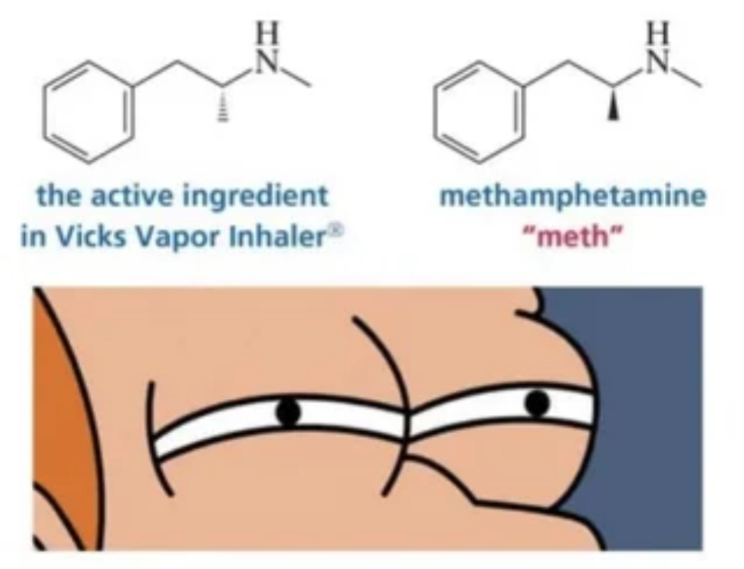 One Molecular Twist Away From Breaking Bad
