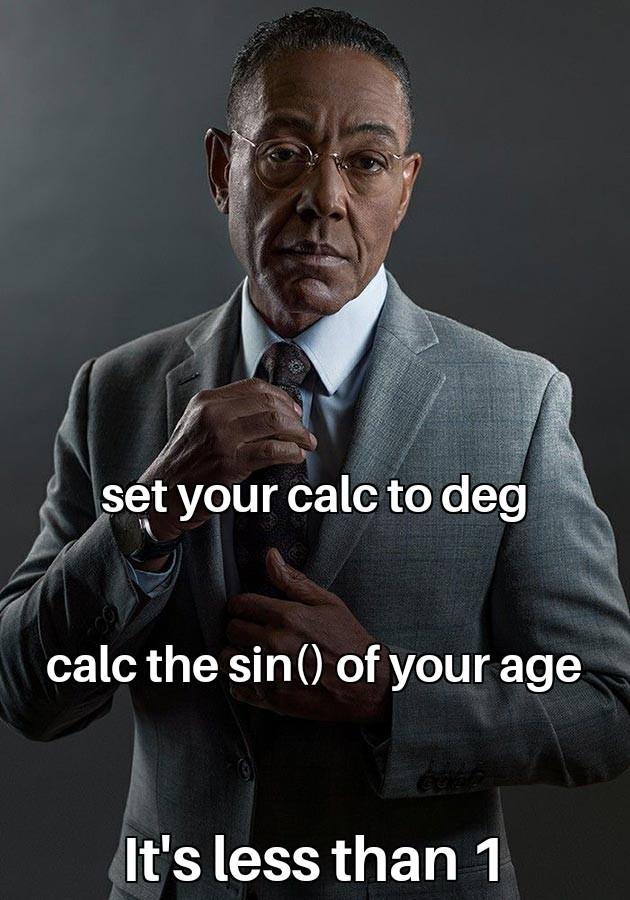 Set Your Calc To Deg